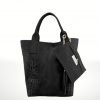 Bolso de piel Serraje Verania. – Negro