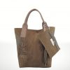 Bolso de piel Serraje Verania – Taupe