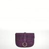 Bolso de piel vacuno Angelina (Serraje) – Morado