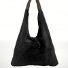 Bolso de piel Serraje Dema – Negro