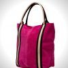 Bolso piel serraje Melody – Fucsia