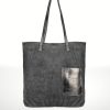 Bolso de piel Gamuza Sirena – Gris