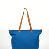 Bolso de canva y piel Tiffany – Azul electrico